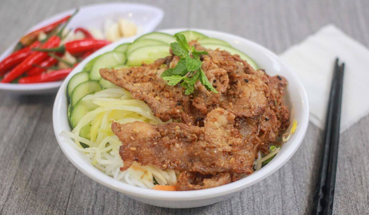 cach lam bun thit nuong